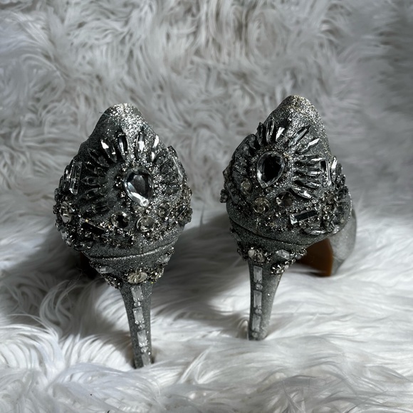 Gianni Bini Glitter Jeweled Heels - Picture 9 of 9